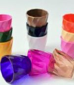 Горщик "Хвиля" 0,5л 10х9х7см бронзовий (прозорий)