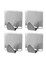 48779 Крючок металевий квадрат  на липучці(6шт) Польща