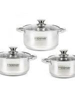 CS-1653-SS Набір каструль 6 предм. (2,7л;3,8л;5л) Holmer #