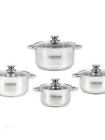 CS-1853-SS Набір каструль 8 предм. (2,7л;3,8л;5л;6л) Holmer #
