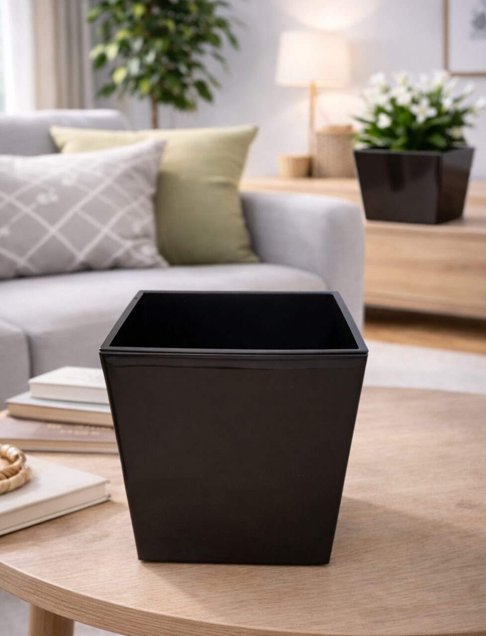 551-3 551 Горщик для квітів Юка 190*190 мокка з вкладом # - Зображення 1