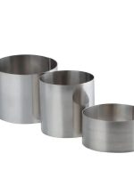 Форма нержавійка для оформлення та випікання КРУГ 3в1 15х12х10 h8.5