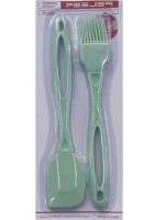 РОЗПРОДАЖ 32381-46 Набір кисточка+лопатка 21,5/21,5см (420шт) Stenson