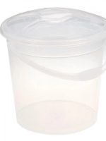 Кришка до відра прозорого 15л біла R plastic