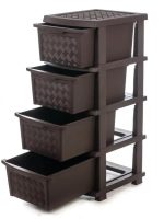 Комод Компакт 4-ярусний коричн 34*40*86см R Plastiс