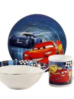 TO-8/Набір фарф. дитячий 3-пр  Тачки Interos