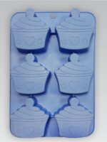 MR-1597 Форма для випічки силікон кекс 6в1 (на планшеті) Maestro