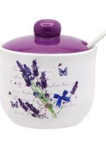 ZFC 045 LV Цукорниця 350мл з ложкою Лаванда Interos