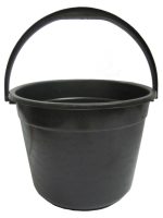 1021 Відро 8л п/е господарське чорне Полімерагро