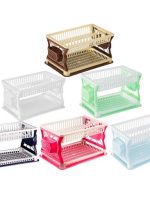 Сушка для посуду 2-х ярусна рожево-біла Ажур 43*29*27,5см R plastic