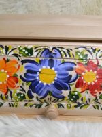 Хлібниця НОВА дерево мала з малюнком