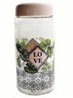 132020 Банка скло з пластм. кришкою Етнік Лав 1800мл Renga