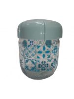 132068 Банка скло з пластм. кришкою з малюнком Рея 425мл Renga