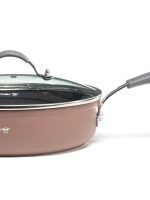 DF-42824-FABSL Сковорода-cотейник 24см з кришкою кована Royal 6шт/уп Holmer #