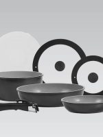 MR-4800-7 Набір сковородок 7-пр (2 сковор.з'ємні ручки+ковш) Maestro