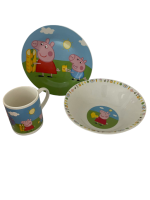 Набір дитячий "Мультик" фарфор 3в1"Свинка Пепа"