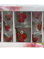 1600 Набір  скло 12 пред. 6стоп.+6 стак. Interos