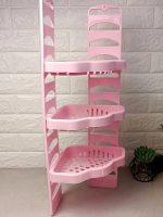 Полиця в ванну кутова Росса рожева ЕФ-Пласт