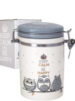 631-18 Ємність для сипучих продуктів 0,9 л. "Совушки" (d-10см, h-16) ST