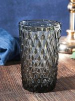 9026/8012 DZS/Smoky grey А+ Набір стаканів скляних  (6шт) 350мл