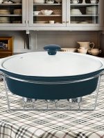 MR-11561-74 Марміт керам. на підставці(37,5см) 2,3л овал. чорний Maestro