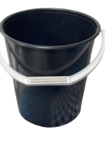 Відро пластм.кругле 13л.чорне з пластм. ручкою