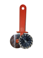 Ніж 2в1 (тісто+піцца) червона ручка Великий