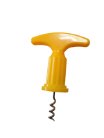 1084 Штопор для вина метал. з пластмас. ручкою 12см