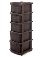 Комод 5-ярусний "Компакт Плюс" коричневий R plastic