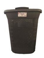 KP0261 Корзина для білизни Violet 65л сіра 58х48х36.5 Vezer
