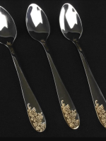 1433/4353 Ложка чайна Гілка золота 3шт/уп