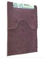 VZ2036 Коврик у ванну 2в1 50*80+50*40см коричневий Vezer