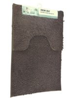 VZ2036 Коврик у ванну 2в1 50*80+50*40см темно- коричневий Vezer