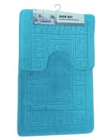 VZ2037 Коврик у ванну 2в1 50*80+50*40см блакитний Vezer