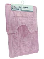 VZ2037 Коврик у ванну 2в1 50*80+50*40см рожевий Vezer