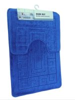 VZ2037 Коврик у ванну 2в1 50*80+50*40см темно-синій Vezer