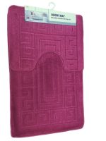 VZ2037 Коврик у ванну 2в1 50*80+50*40см темно-червоний Vezer