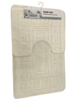 VZ2037 Коврик у ванну 2в1 50*80+50*40см шампань Vezer