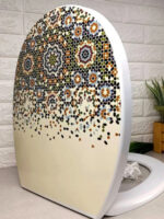 372 Сидіння на унітаз з декором Мозаїка