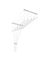 Сушка для білизни стельова 2,1м