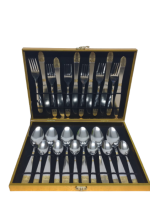 0211 Чемодан золотий 24 предмет.