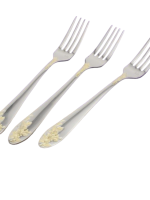 1432/4353 Вилка столова Гілка золота 3шт/уп