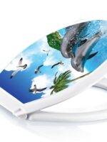 BA-410 Сидіння на унітаз з декором