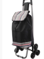 57047 Сумка господарська на колесах Чорна