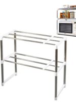 VZ8035 Настільна полиця над мікрохвильовкою 49,5/85*25*60,54, 2 яруси Vezer