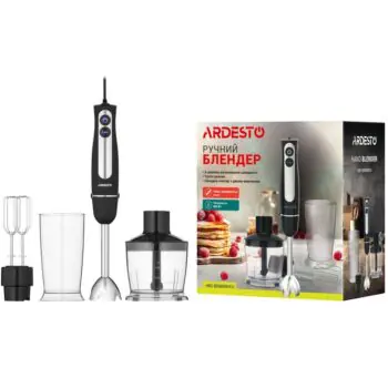 HBG-800BDWHCH Блендер 800Вт чаша-500мл чорно-сріблястий Ardesto #