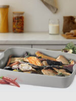 MR-21243-63 Прямокутна форма для запікання 28,5х19,5х6,5 см сіра Maestro