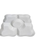 2956 Менажниця керам. квадратна 5 секцій 18х18