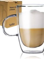 201-13 Кружка з подвійною стінкою 400мл Соліто "S&T"