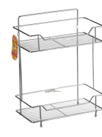 1187 Полиця у ванну  нерж.(2 яруси) А+